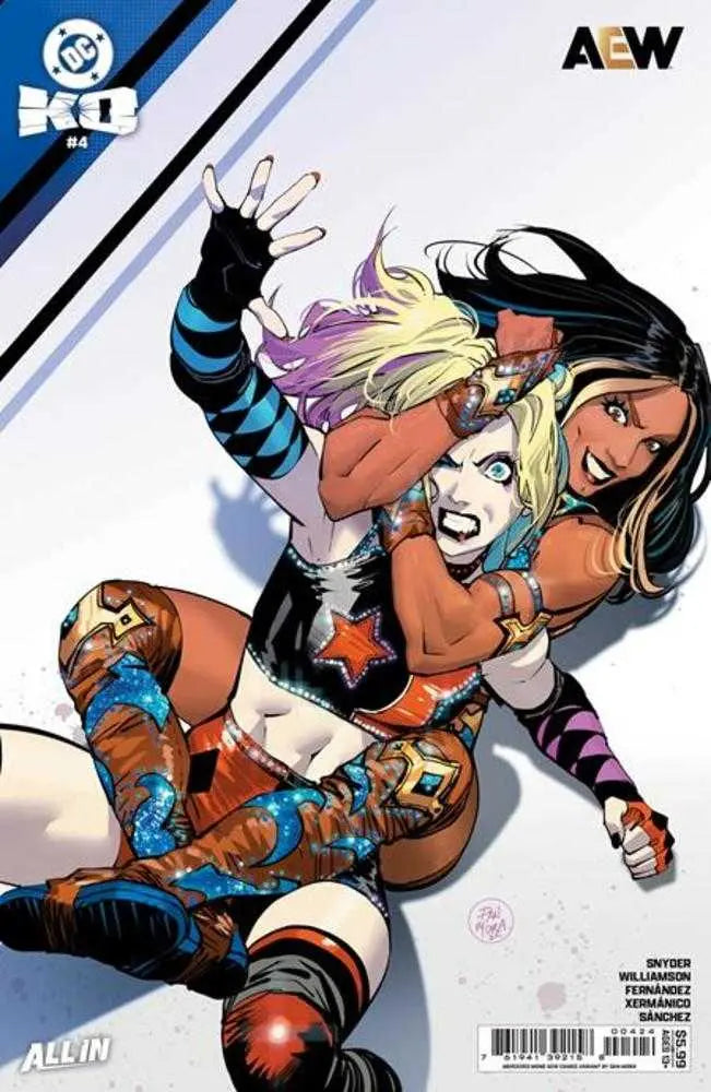 DC K.O. #4 (Of 5) Cover I Dan Mora DC Aew Cameo Card Stock Variant DC Comics