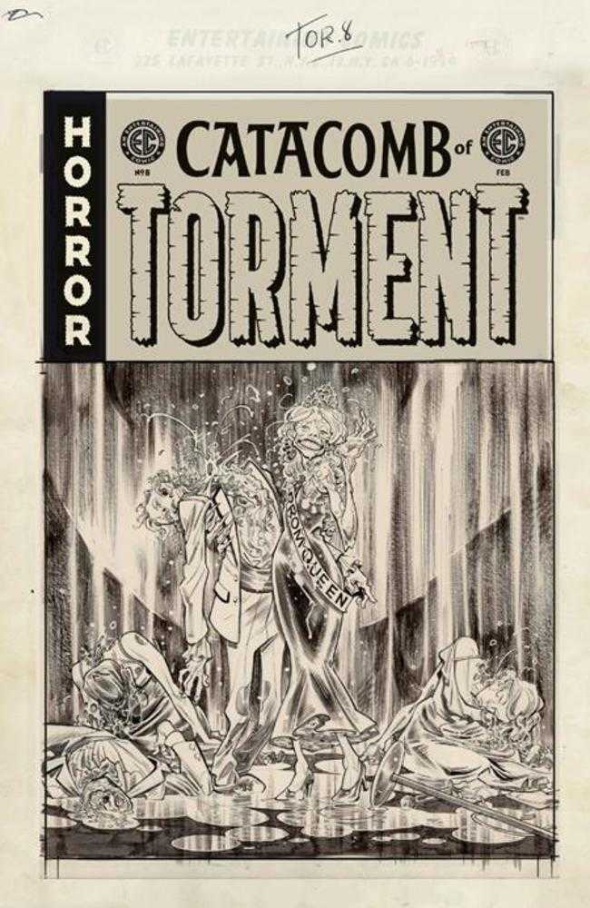 EC Catacomb Of Torment #8 Cover D Inc 1:20 Tom Fowler Black & White Artist Edition Variant Oni Press