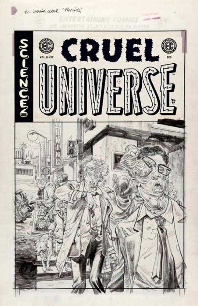 EC Cruel Universe 2 #7 (Of 12) Cover D Inc 1:20 Tom Fowler Black & White Artist Edition Variant Oni Press