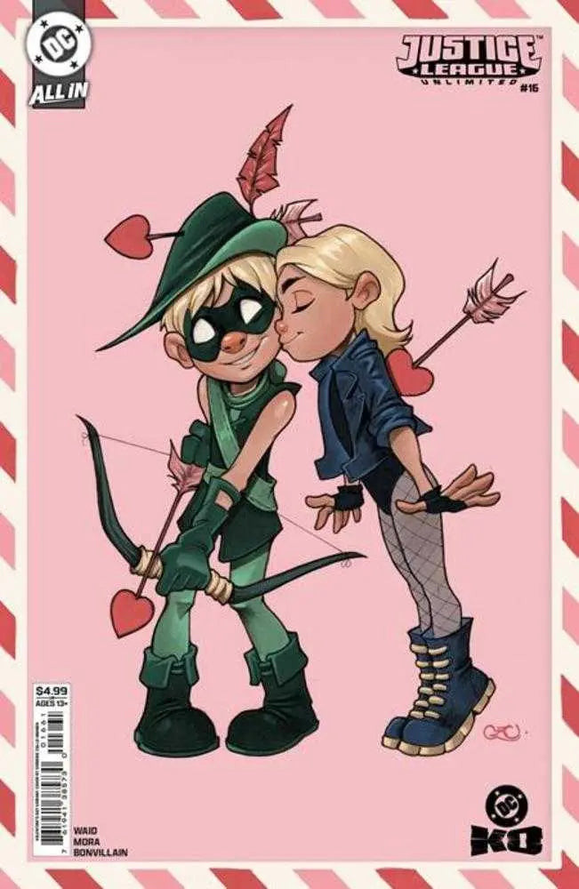 Justice League Unlimited #16 Cover F Chrissie Zullo Valentines Day Card Stock Variant (DC K.O.) DC Comics