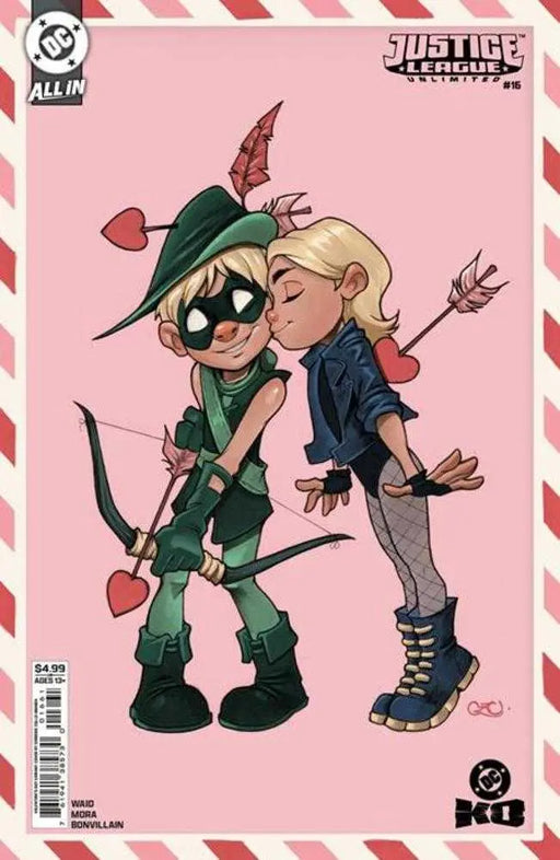 Justice League Unlimited #16 Cover F Chrissie Zullo Valentines Day Card Stock Variant (DC K.O.) DC Comics