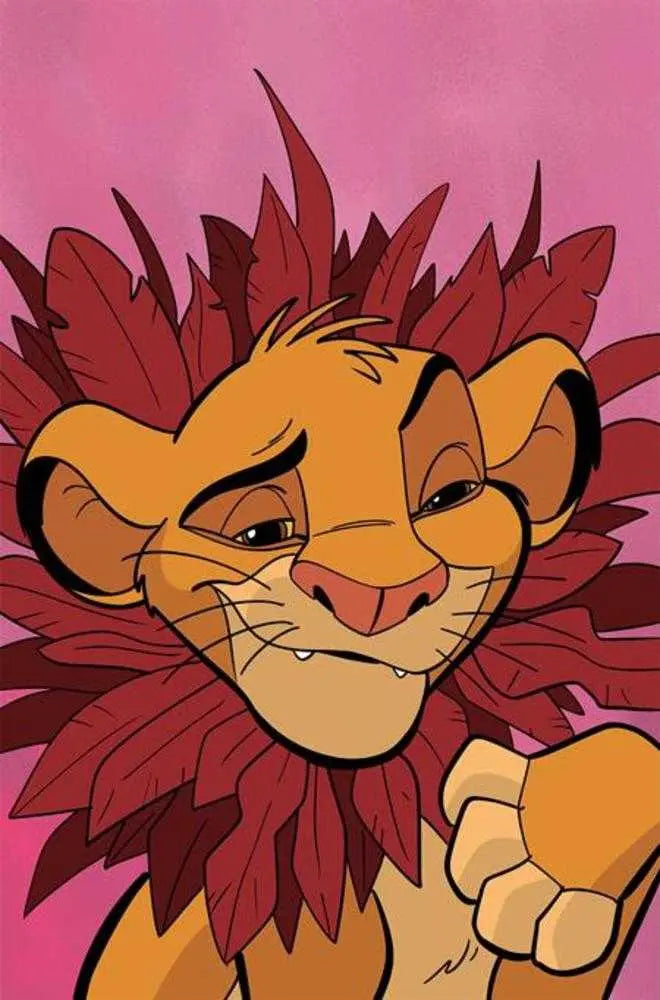 Lion King #4 Cover F 1 in 10 Jacob Edgar Full Art Variant Dynamite Entertainment