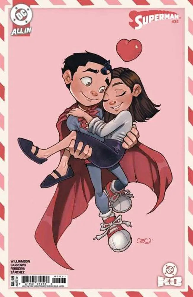 Superman #35 Cover F Chrissie Zullo Valentines Day Card Stock Variant (DC K.O.) DC Comics
