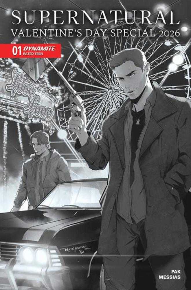 Supernatural Valentines Day Special 2026 #1 (One Shot) Cover F 1 in 10 Reese Hannigan Line Art Variant Dynamite Entertainment