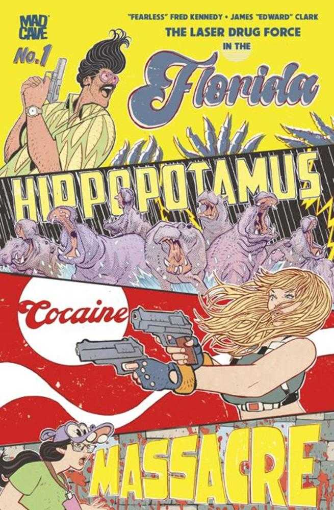 Florida Hippopotamus Cocaine Massacre #1 (Of 4) Cover A James Edward Clark (Mature) Mad Cave Studios