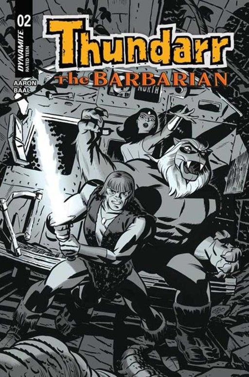 Thundarr The Barbarian #2 Cover F 1 in 10 Michael Cho Line Art Variant Dynamite Entertainment