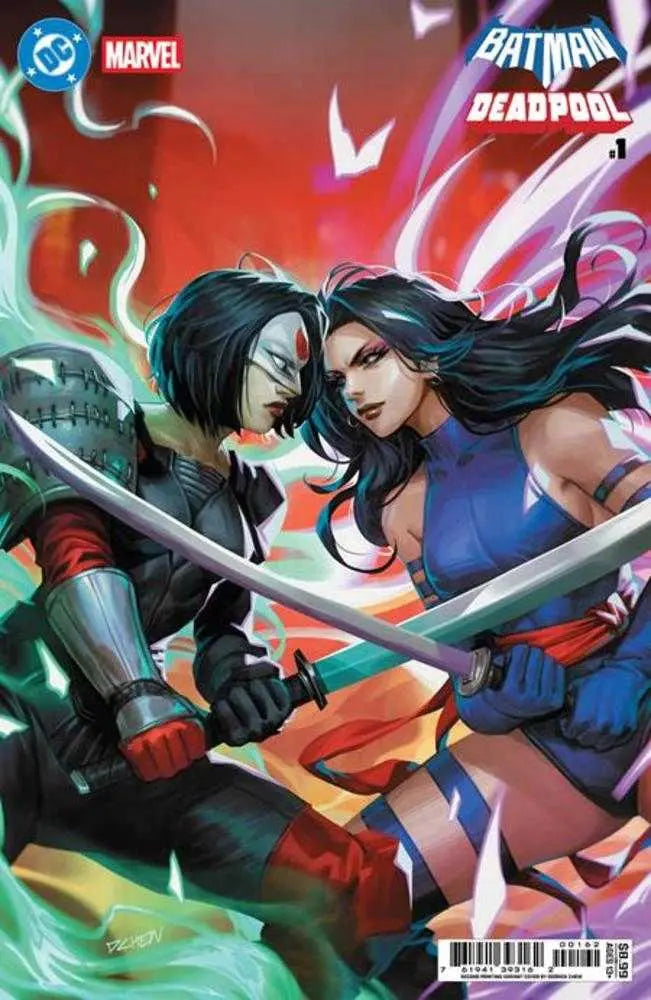 DC/Marvel: Batman/Deadpool #1 (One Shot) 2nd Print Cover D Derrick Chew Card Stock Variant