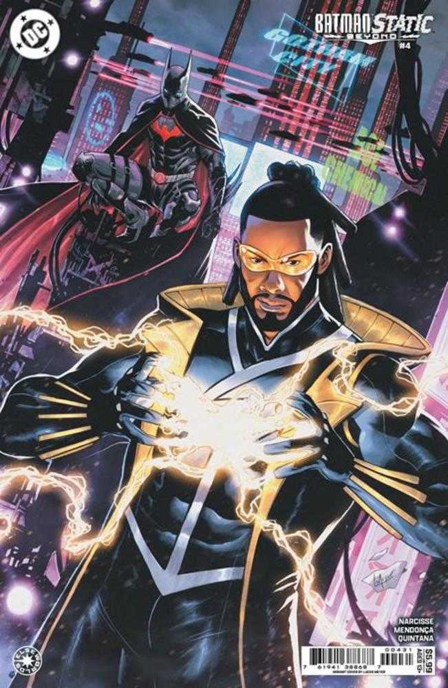 Batman Static Beyond #4 (Of 6) Cover C Lucas Meyer Card Stock Variant DC Comics