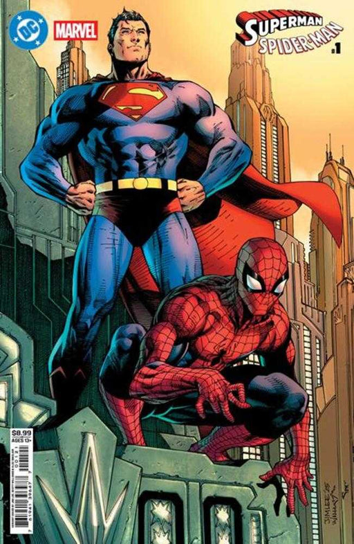 DC Marvel Superman Spider-Man #1 (One Shot) Cover B Jim Lee Card Stock Variant DC Comics