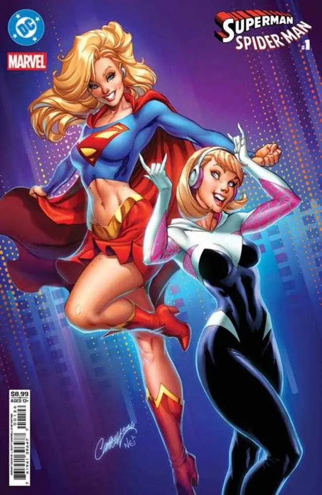 DC Marvel Superman Spider-Man #1 (One Shot) Cover N J Scott Campbell Card Stock Variant DC Comics