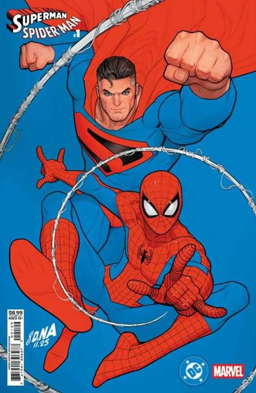 DC Marvel Superman Spider-Man #1 (One Shot) Cover Q David Nakayama Kingdom Come Superman & Spider-Man Card Stock Variant DC Comics