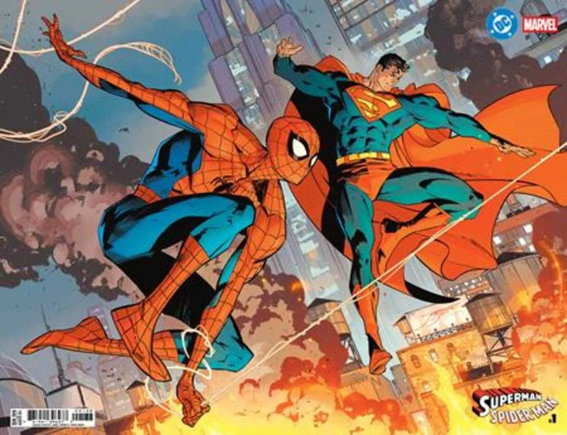 DC Marvel Superman Spider-Man #1 (One Shot) Cover X Jorge Jimenez Wraparound Card Stock Variant DC Comics