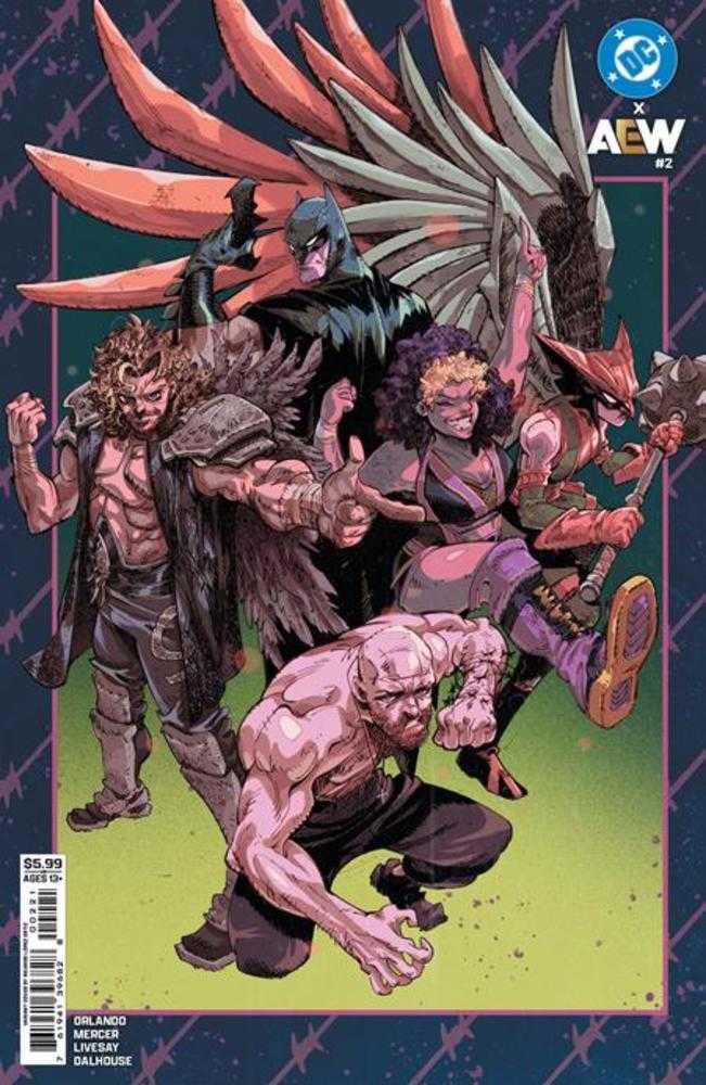 DC X Aew #2 (Of 2) Cover B Ricardo Lopez Ortiz Card Stock Variant DC Comics