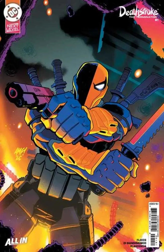 Deathstroke The Terminator #1 Cover G 1 in 25 Tony Fleecs Card Stock Variant DC Comics