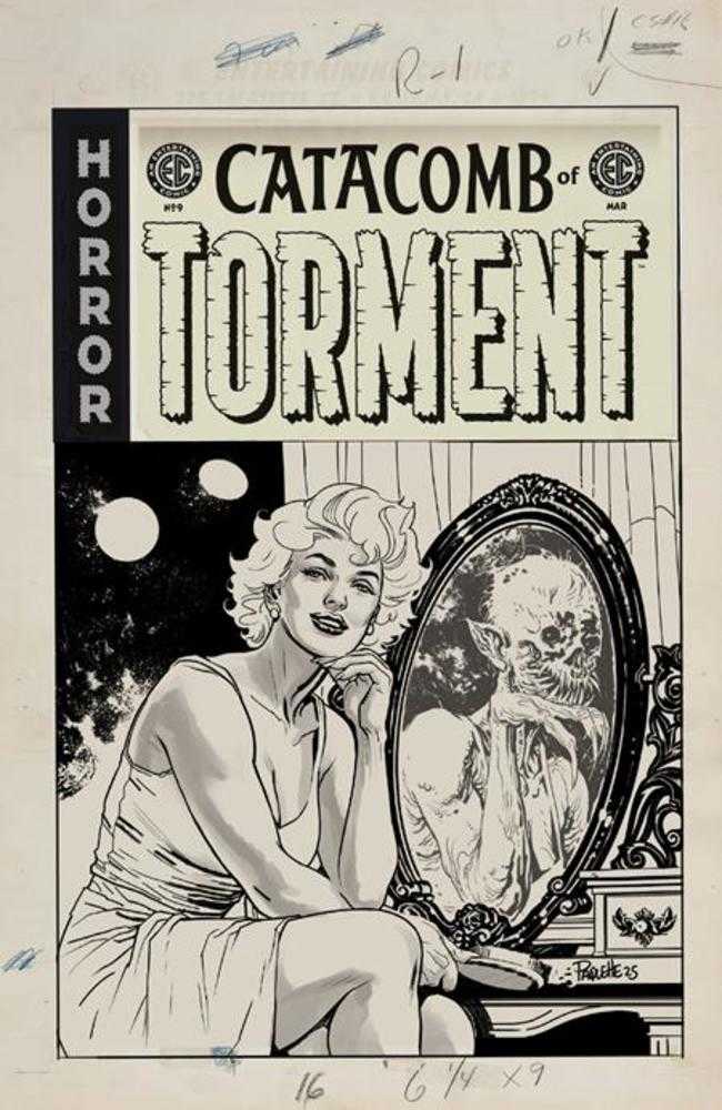 EC Catacomb Of Torment #9 Cover D Inc 1:20 Yanick Paquette Black & White Artists Edition Variant Oni Press