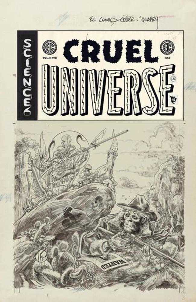 EC Cruel Universe 2 #8 (Of 12) Cover D Inc 1:20 Tom Fowler Black & White Artist Edition Variant Oni Press