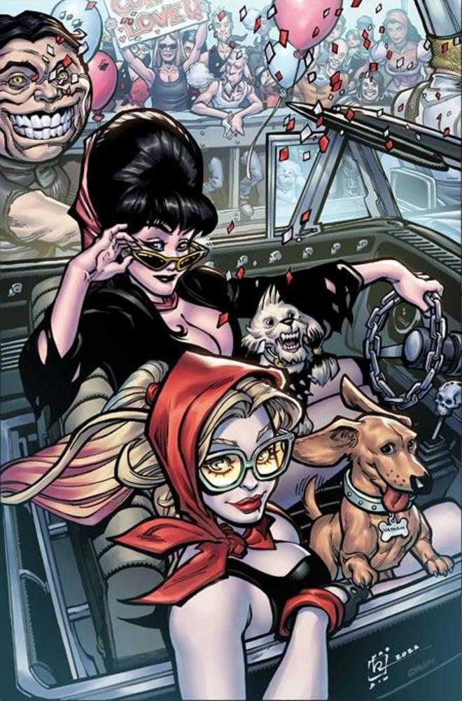 Harley Quinn X Elvira #6 Cover K Inc 1:15 Chad Hardin Full Art Variant Dynamite Entertainment