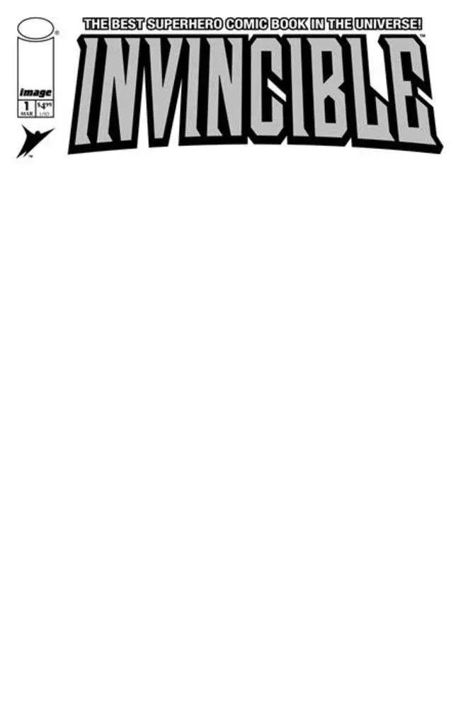 Invincible Foil Edition #1 Reprint Cover D Blank Sketch Variant Image Comics