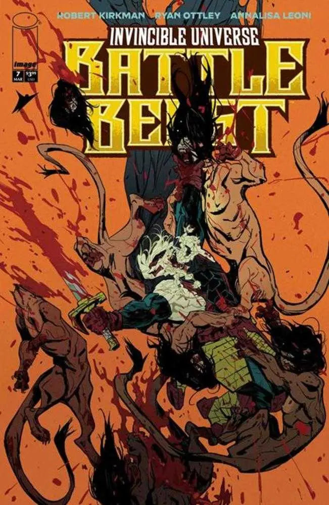 Invincible Universe Battle Beast #7 Cover D 1 in 25 Rossi Gifford Variant Image Comics