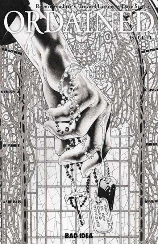 Ordained #1 (Of 3) 3rd Print Cover B 1:20 Arturo Lozzi Bw Variant Bad Idea