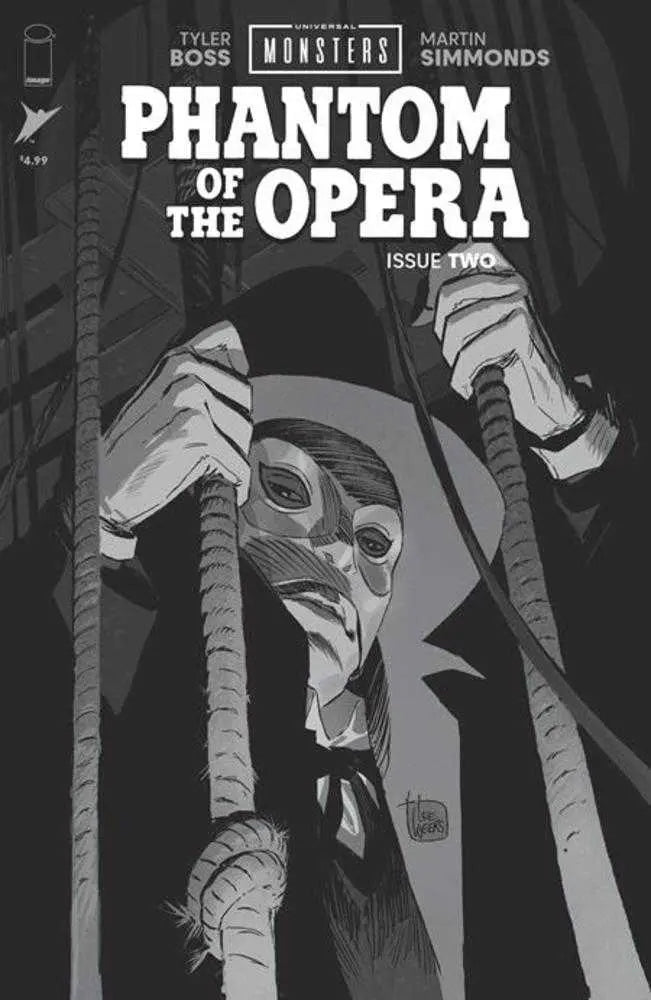 Universal Monsters Phantom Of The Opera #2 (Of 4) Cover D 1 in 25 Lee Weeks Black & White Classic Horror Variant Variant Image Comics