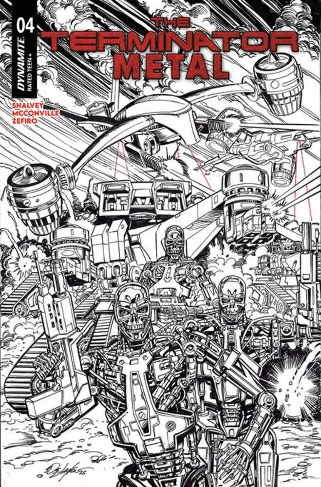 Terminator: Metal #4 Cover J Inc 1:5 Bob Layton Line Art Trade Dress Foc Bonus Variant
