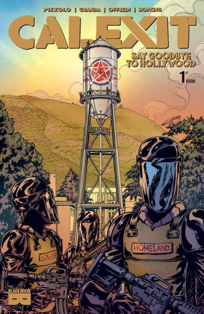 Calexit Say Goodbye To Hollywood #1 (Of 3) Cover A C Granda Burbank (Mature) Black Mask