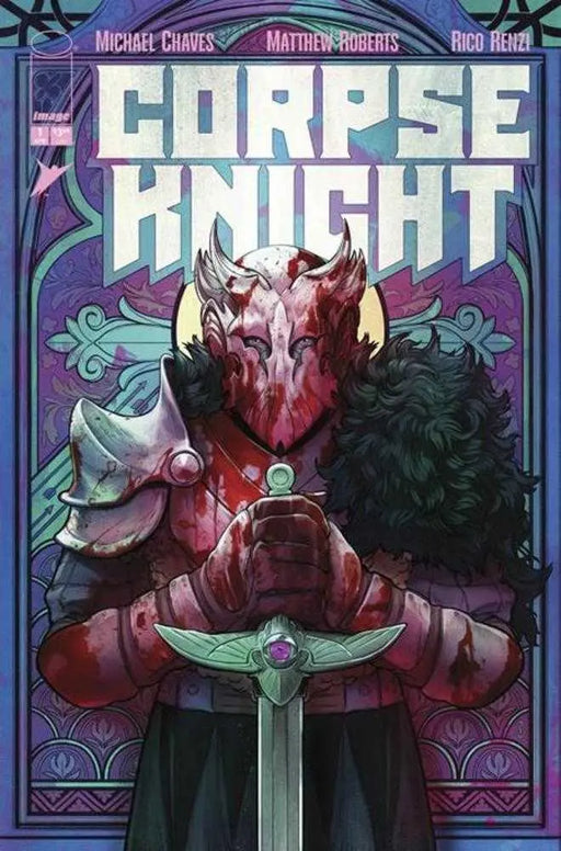 Corpse Knight #1 (Of 6) Cover D 1 in 25 Nimit Malavia Stained Glass Variant (Mature) Image Comics