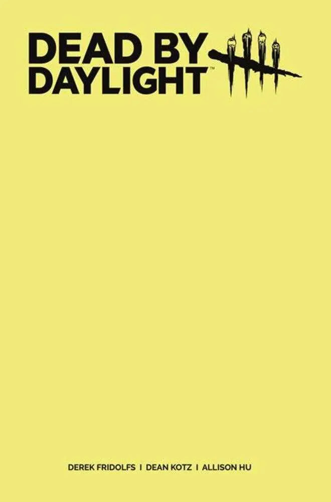 Dead By Daylight The Hillbilly #1 (Of 4) Cover G Color Blank Sketch Variant (Mature) Titan Comics