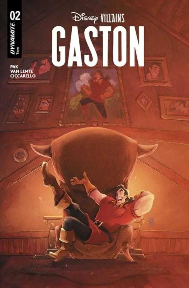 Disney Villains Gaston #2 Cover A Alessandro Ranald Variant Dynamite Entertainment