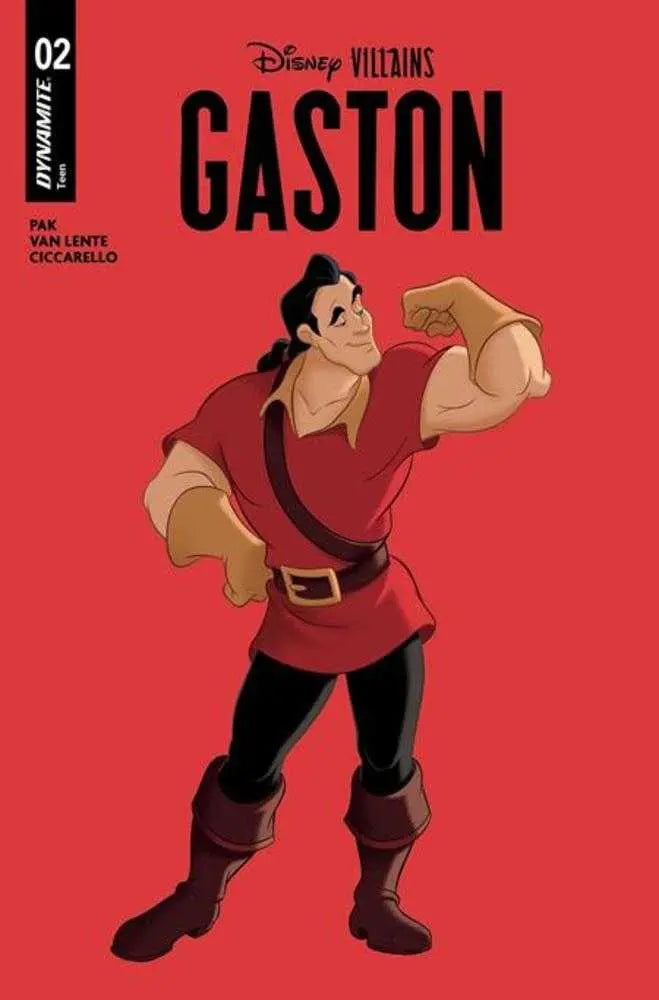 Disney Villains Gaston #2 Cover B Animation Art Variant Dynamite Entertainment