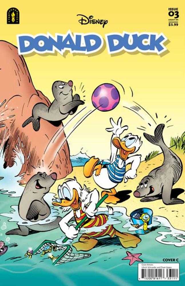 Donald Duck Legacy #391 Call Of The Wild Sea Cover C 1 in 10 Daan Jippes Ulrich Schroeder Wraparound Variant Fantagraphics Books