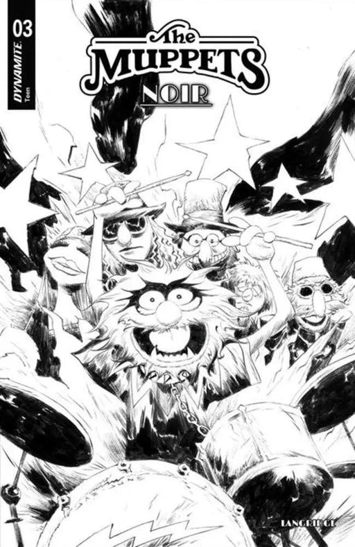 Muppets Noir #3 Cover D 1 in 10 Jae Lee Line Art Variant Dynamite Entertainment