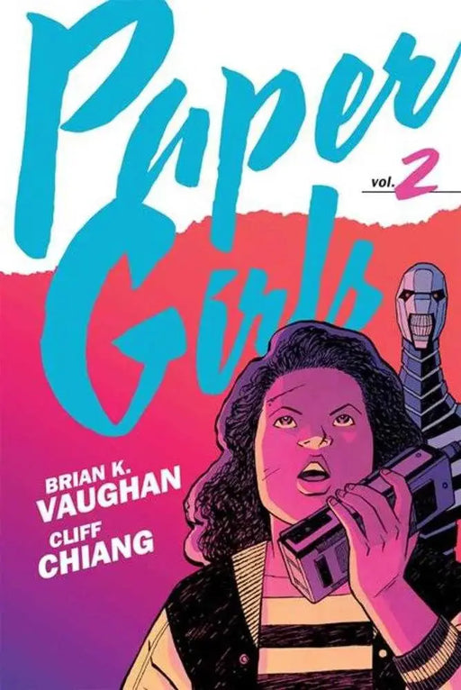 Paper Girls Backpack Edition TPB Volume 02 Direct Market Exclusive Cliff Chiang Foil Cover Image Comics