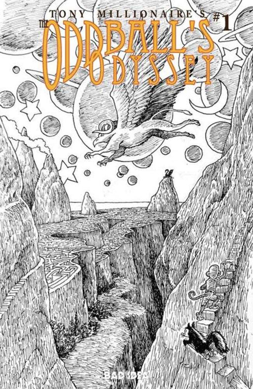 Oddballs Odyssey #1 (One Shot) Cover F Inc 1:20 Tony Millionaire Black & White Variant Bad Idea