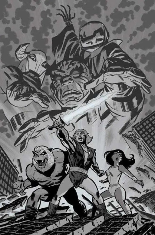 Thundarr The Barbarian #4 Cover H Inc 1:15 Michael Cho Line Art Full Art Variant Dynamite Entertainment