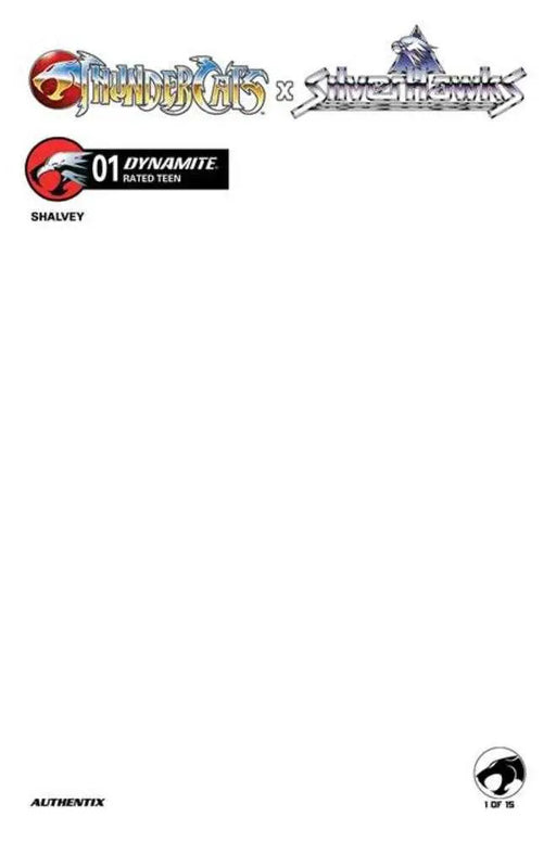 Thundercats X Silverhawks #1 Cover F Blank Authentix Variant Dynamite Entertainment