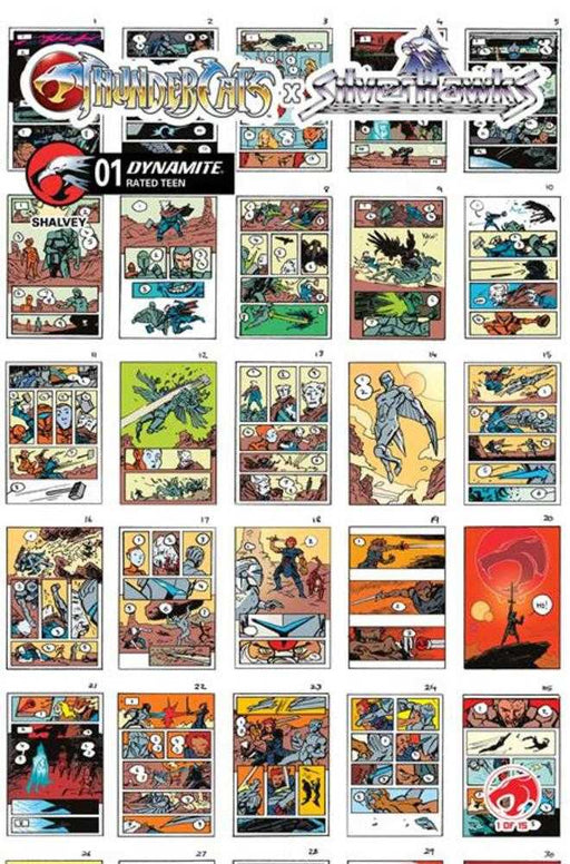 Thundercats X Silverhawks #1 Cover I 1 in 10 Declan Shalvey Layouts Variant Dynamite Entertainment