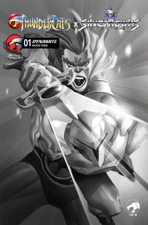 Thundercats X Silverhawks #1 Cover K Inc 1:20 Eric Canete Black & White Variant Dynamite Entertainment