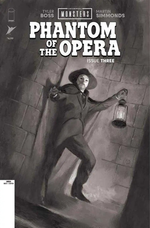 Universal Monsters Phantom Of The Opera #3 (Of 4) Cover D 1 in 25 Julian Totino Tedesco Black & White Classic Horror Variant Image Comics