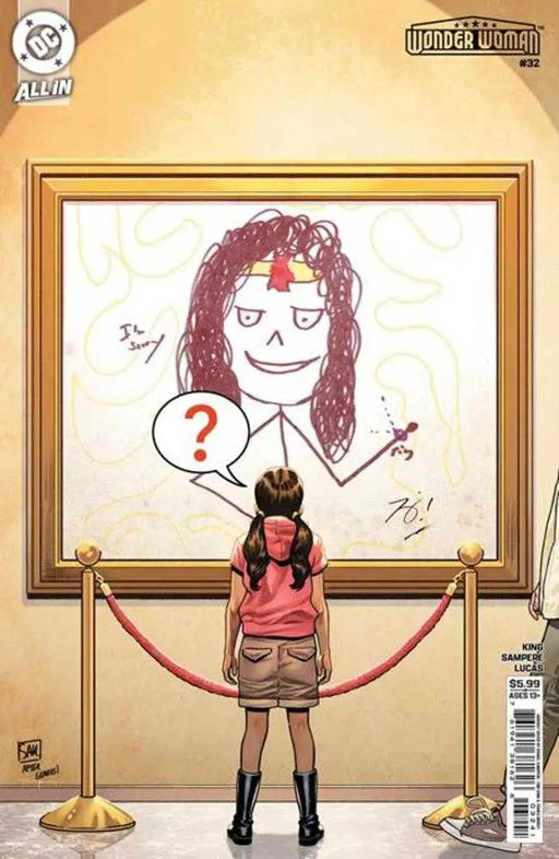 Wonder Woman #32 Cover D Daniel Sampere & Tom King April Fools Card Stock Variant DC Comics
