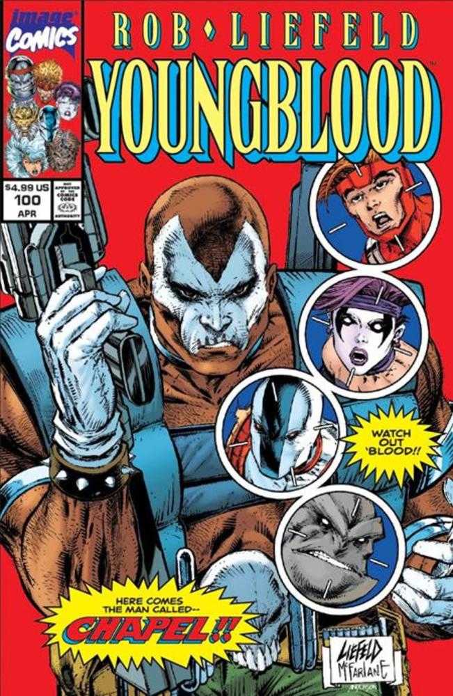 Youngblood #100 Cover G Rob Liefeld & Todd McFarlane Retro Variant Image Comics