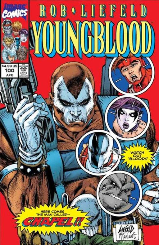 Youngblood #100 Cover G Rob Liefeld & Todd McFarlane Retro Variant Image Comics