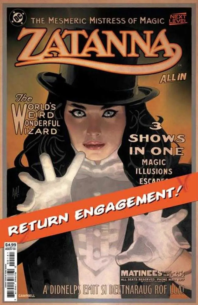 Zatanna (2026) #1 Cover C Adam Hughes Card Stock Variant DC Comics