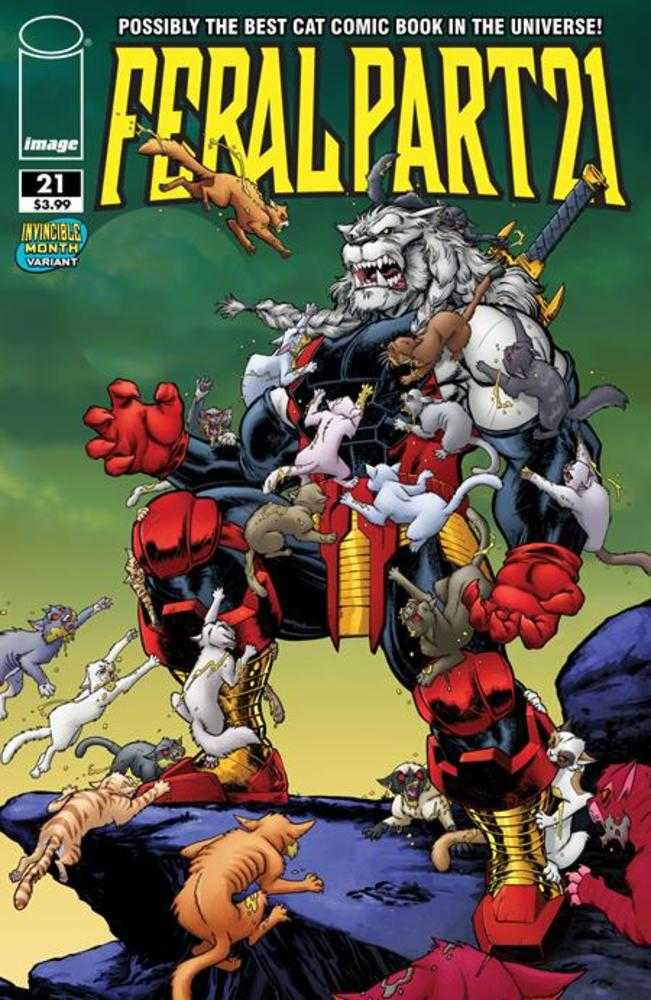 Feral #21 Cover E Tony Fleecs & Trish Forstner Invincible Team Up Variant Image Comics