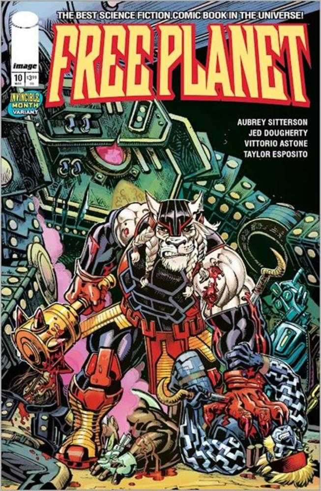 Free Planet #10 Cover C Jed Dougherty Invincible Team Up Variant Image Comics