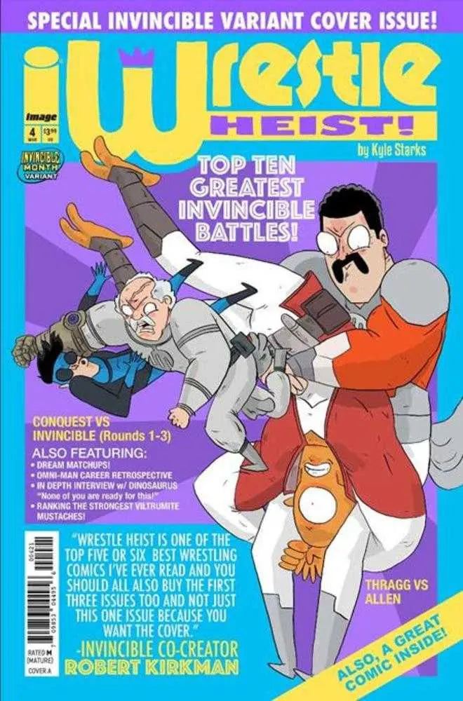 Wrestle Heist #4 (Of 5) Cover B Kyle Starks Invincible Team Up Variant (Mature) Image Comics