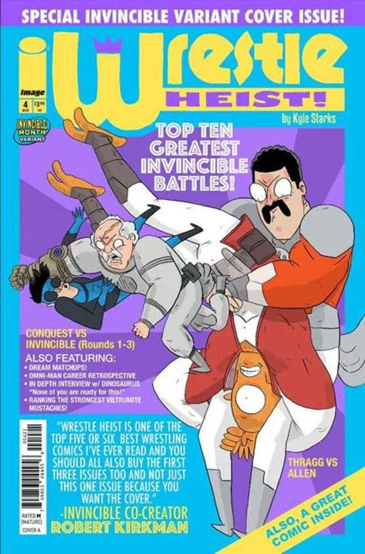 Wrestle Heist #4 (Of 5) Cover B Kyle Starks Invincible Team Up Variant (Mature) Image Comics