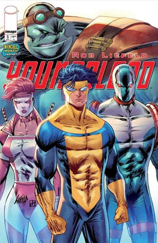 Youngblood #5 Cover E Rob Liefeld Invincible Team Up Variant (Mature) Image Comics