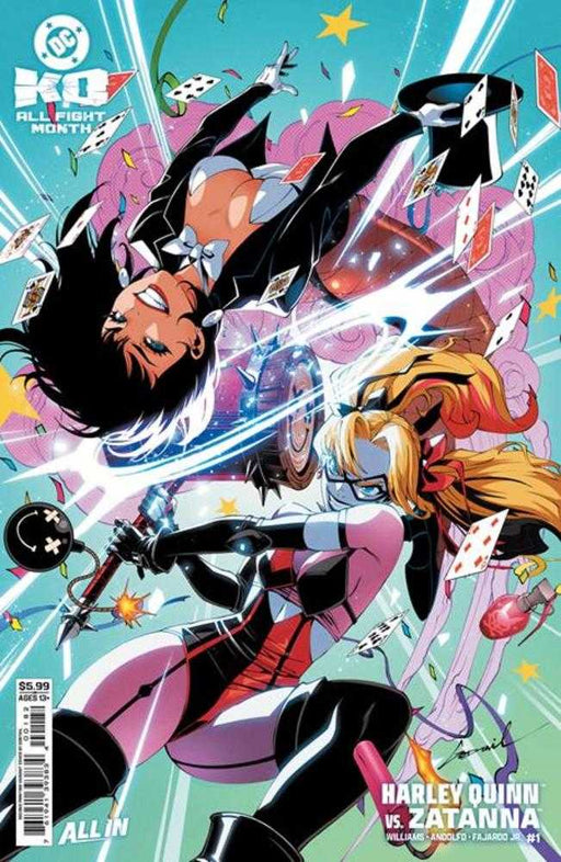 DC K.O. Harley Quinn vs Zatanna #1 (One Shot) 2nd Print Cover B Godtail Card Stock Variant DC Comics